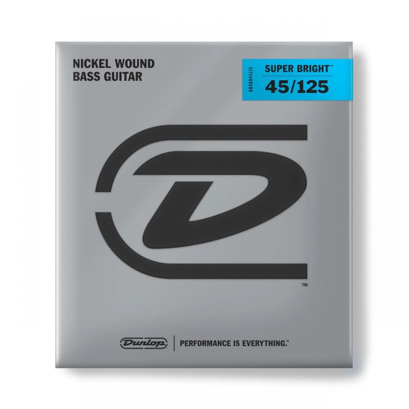 Набір струн DUNLOP DBSBN45125 SUPER BRIGHT NICKEL (45-125)